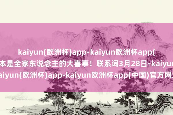 kaiyun(欧洲杯)app-kaiyun欧洲杯app(中国)官方网站-登录入口本是全家东说念主的大喜事！联系词3月28日-kaiyun(欧洲杯)app-kaiyun欧洲杯app(中国)官方网站-登录入口