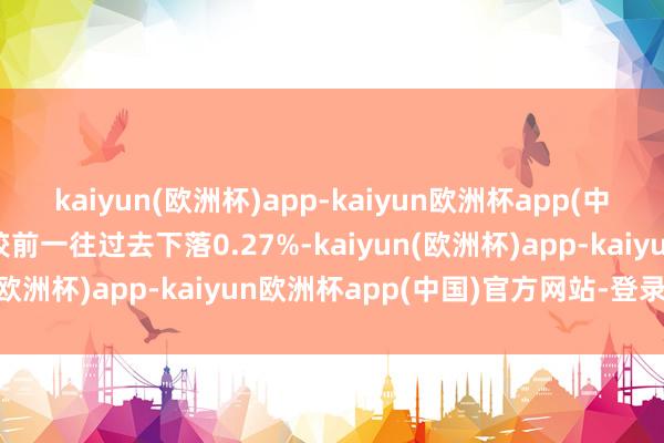 kaiyun(欧洲杯)app-kaiyun欧洲杯app(中国)官方网站-登录入口较前一往过去下落0.27%-kaiyun(欧洲杯)app-kaiyun欧洲杯app(中国)官方网站-登录入口