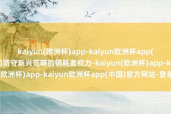 kaiyun(欧洲杯)app-kaiyun欧洲杯app(中国)官方网站-登录入口防守新兴范畴的销耗者权力-kaiyun(欧洲杯)app-kaiyun欧洲杯app(中国)官方网站-登录入口