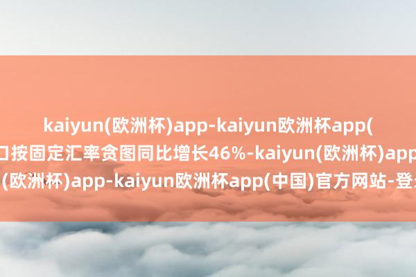 kaiyun(欧洲杯)app-kaiyun欧洲杯app(中国)官方网站-登录入口按固定汇率贪图同比增长46%-kaiyun(欧洲杯)app-kaiyun欧洲杯app(中国)官方网站-登录入口
