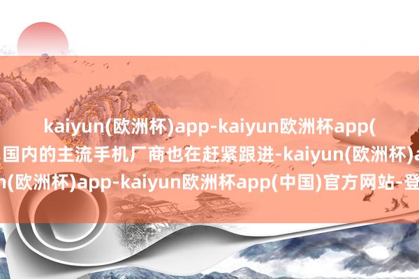 kaiyun(欧洲杯)app-kaiyun欧洲杯app(中国)官方网站-登录入口国内的主流手机厂商也在赶紧跟进-kaiyun(欧洲杯)app-kaiyun欧洲杯app(中国)官方网站-登录入口