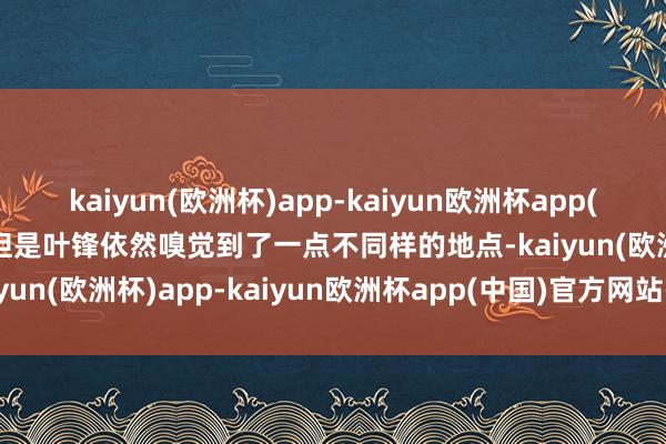 kaiyun(欧洲杯)app-kaiyun欧洲杯app(中国)官方网站-登录入口但是叶锋依然嗅觉到了一点不同样的地点-kaiyun(欧洲杯)app-kaiyun欧洲杯app(中国)官方网站-登录入口