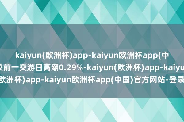 kaiyun(欧洲杯)app-kaiyun欧洲杯app(中国)官方网站-登录入口较前一交游日高潮0.29%-kaiyun(欧洲杯)app-kaiyun欧洲杯app(中国)官方网站-登录入口