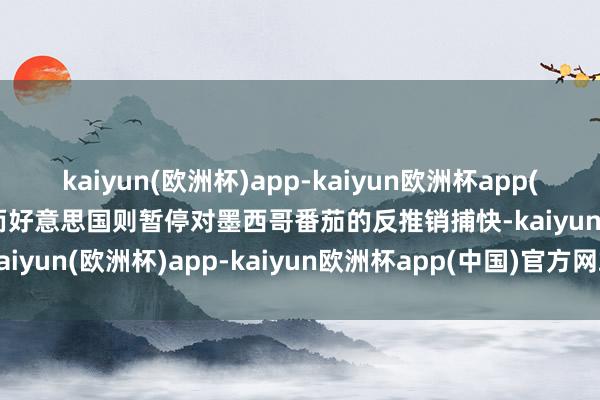 kaiyun(欧洲杯)app-kaiyun欧洲杯app(中国)官方网站-登录入口而好意思国则暂停对墨西哥番茄的反推销捕快-kaiyun(欧洲杯)app-kaiyun欧洲杯app(中国)官方网站-登录入口
