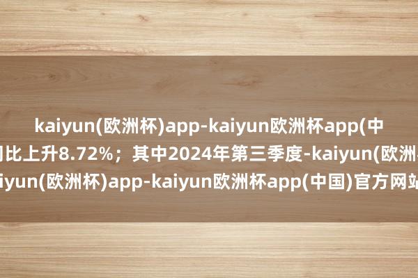 kaiyun(欧洲杯)app-kaiyun欧洲杯app(中国)官方网站-登录入口同比上升8.72%；其中2024年第三季度-kaiyun(欧洲杯)app-kaiyun欧洲杯app(中国)官方网站-登录入口