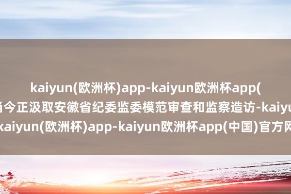 kaiyun(欧洲杯)app-kaiyun欧洲杯app(中国)官方网站-登录入口当今正汲取安徽省纪委监委模范审查和监察造访-kaiyun(欧洲杯)app-kaiyun欧洲杯app(中国)官方网站-登录入口